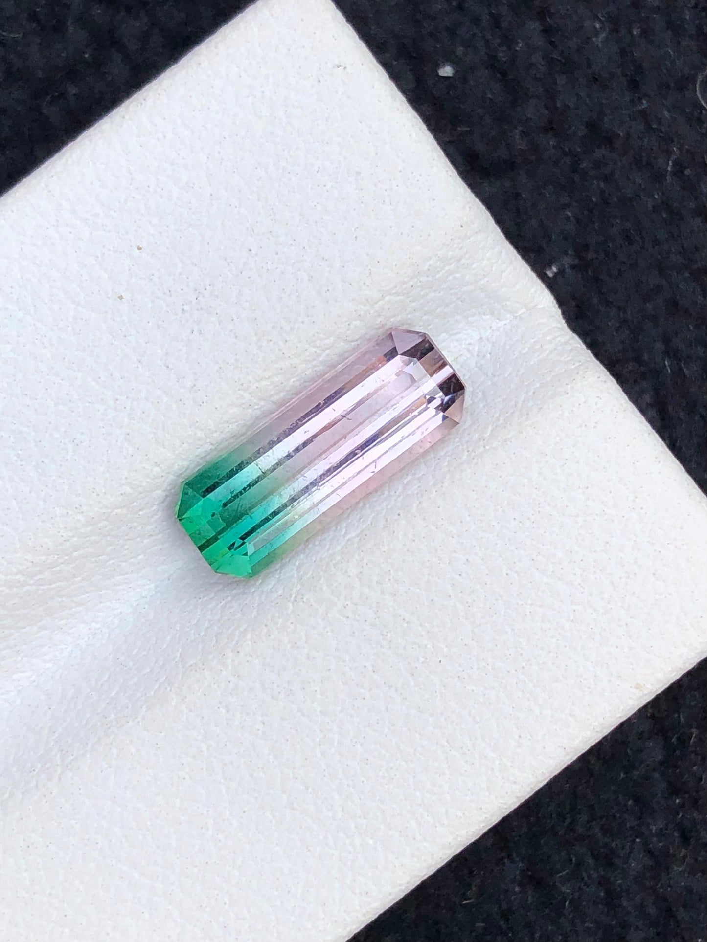 Rare bi colour tourmaline 2.80 carats