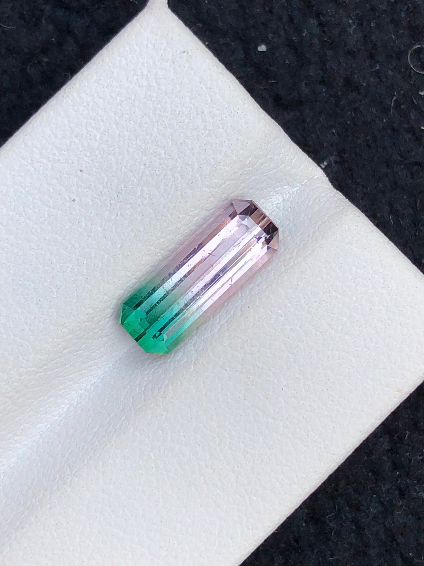 Rare bi colour tourmaline 2.80 carats