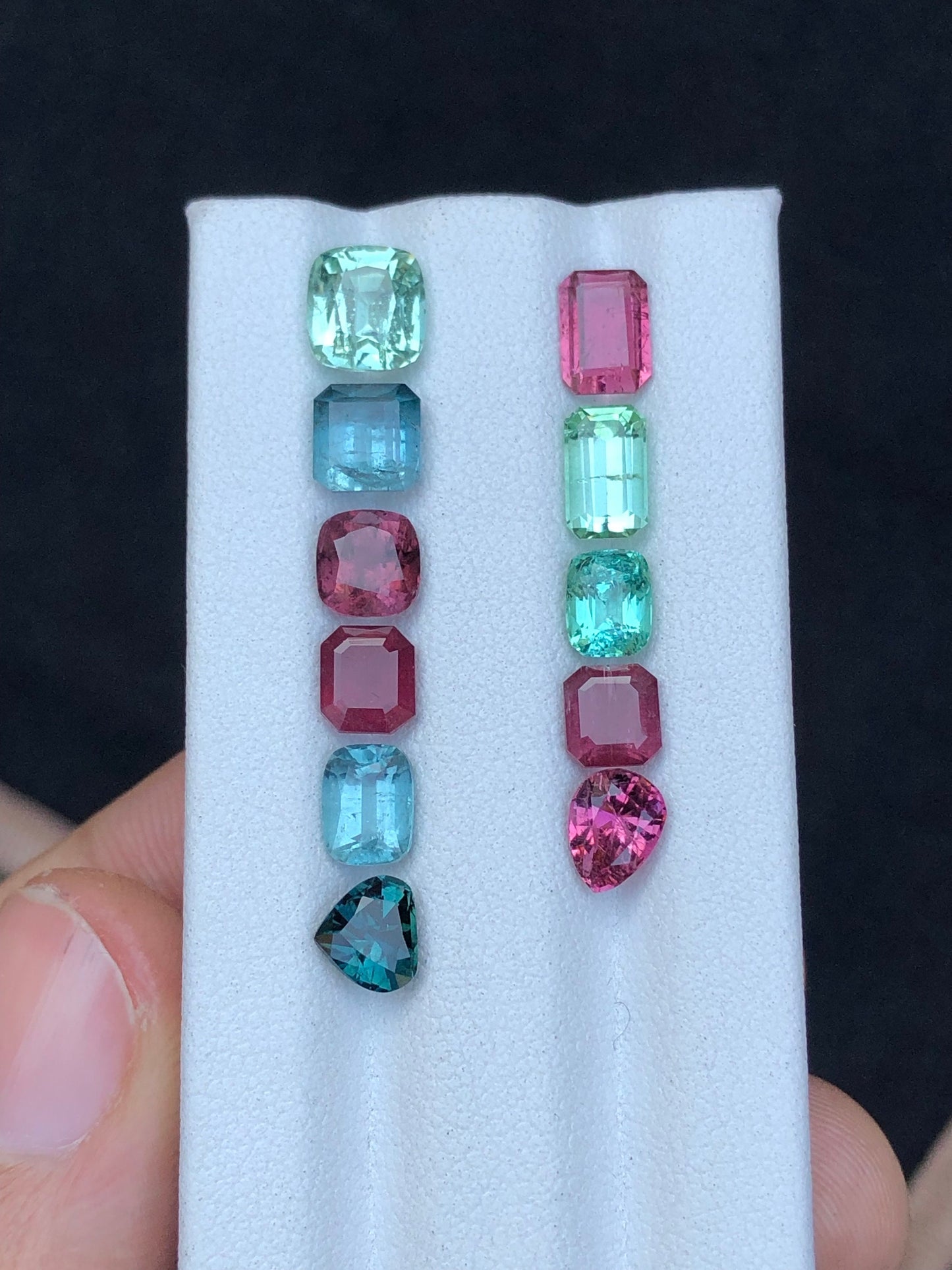 Multi colours tourmaline lot 10.80 carats