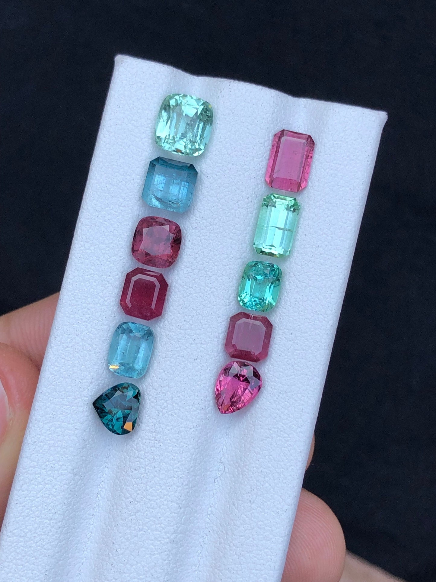 Multi colours tourmaline lot 10.80 carats