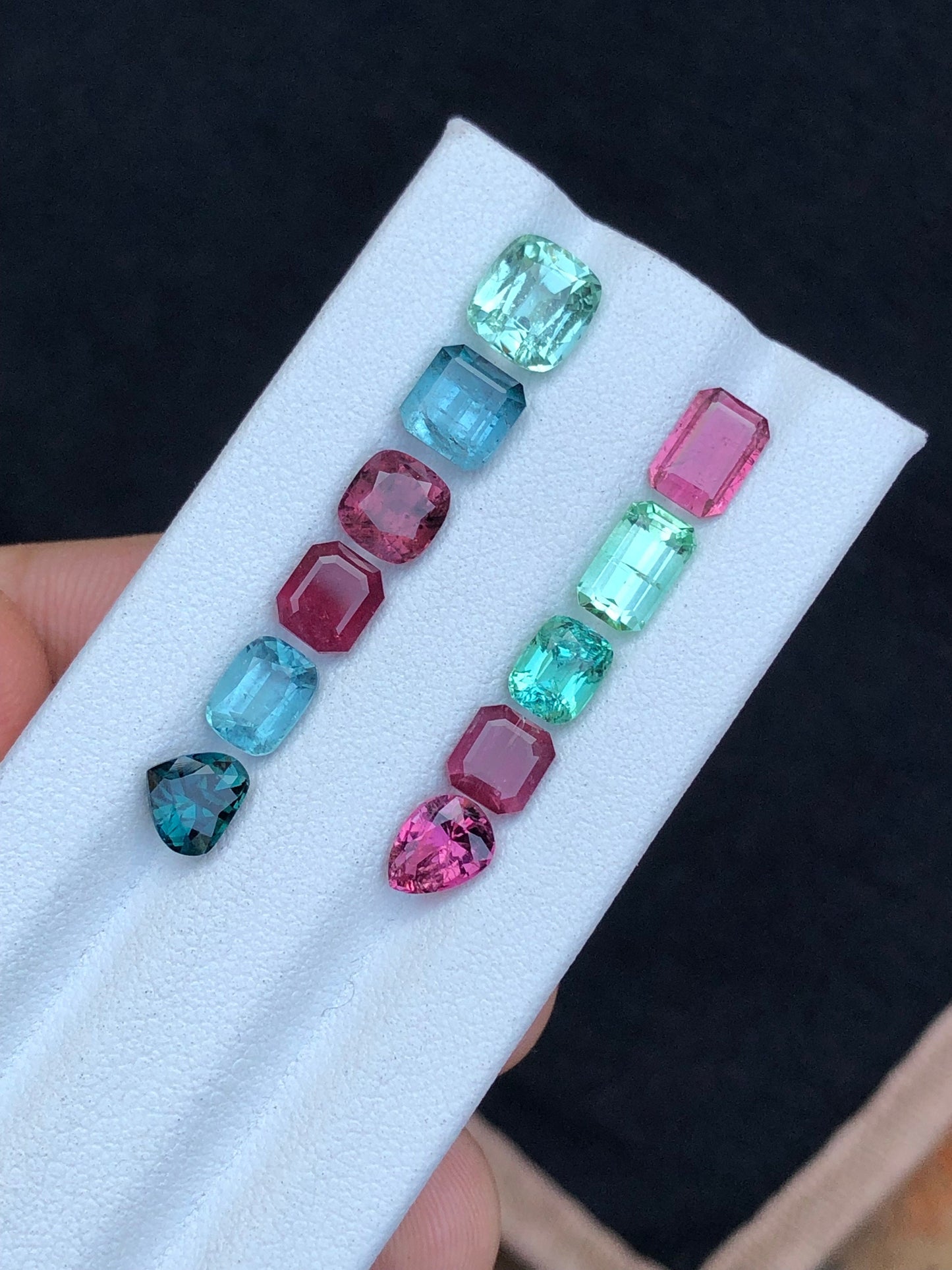 Multi colours tourmaline lot 10.80 carats