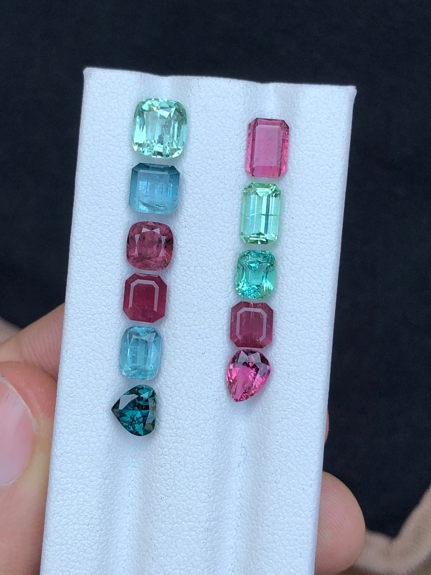 Multi colours tourmaline lot 10.80 carats