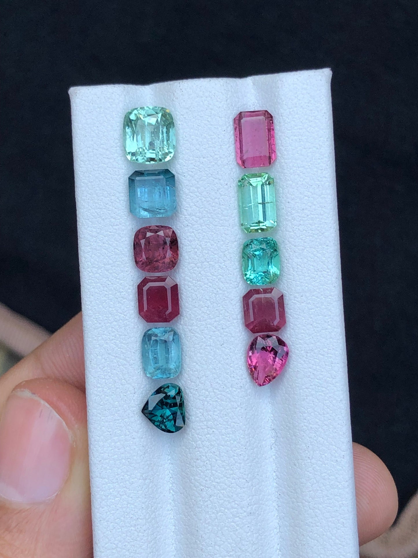 Multi colours tourmaline lot 10.80 carats