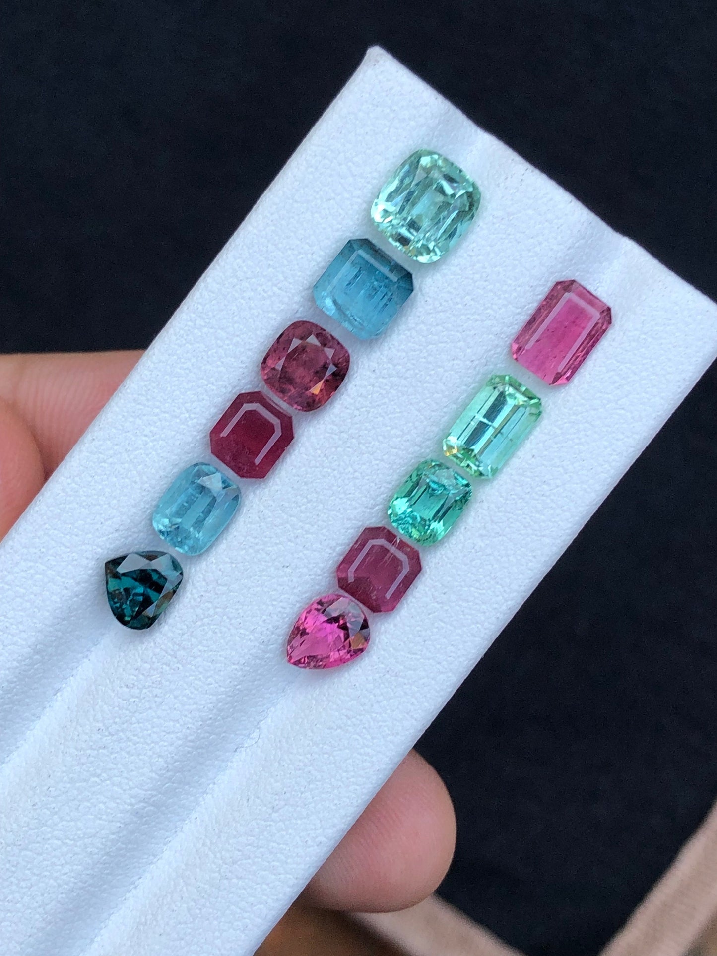 Multi colours tourmaline lot 10.80 carats