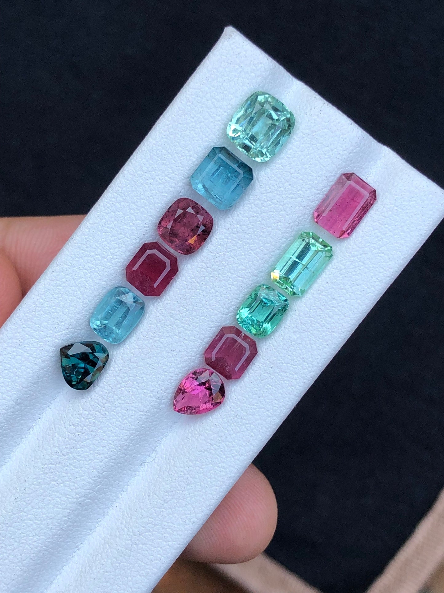 Multi colours tourmaline lot 10.80 carats