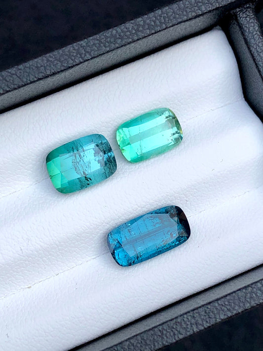 Blue tourmaline lot 7.65 carats