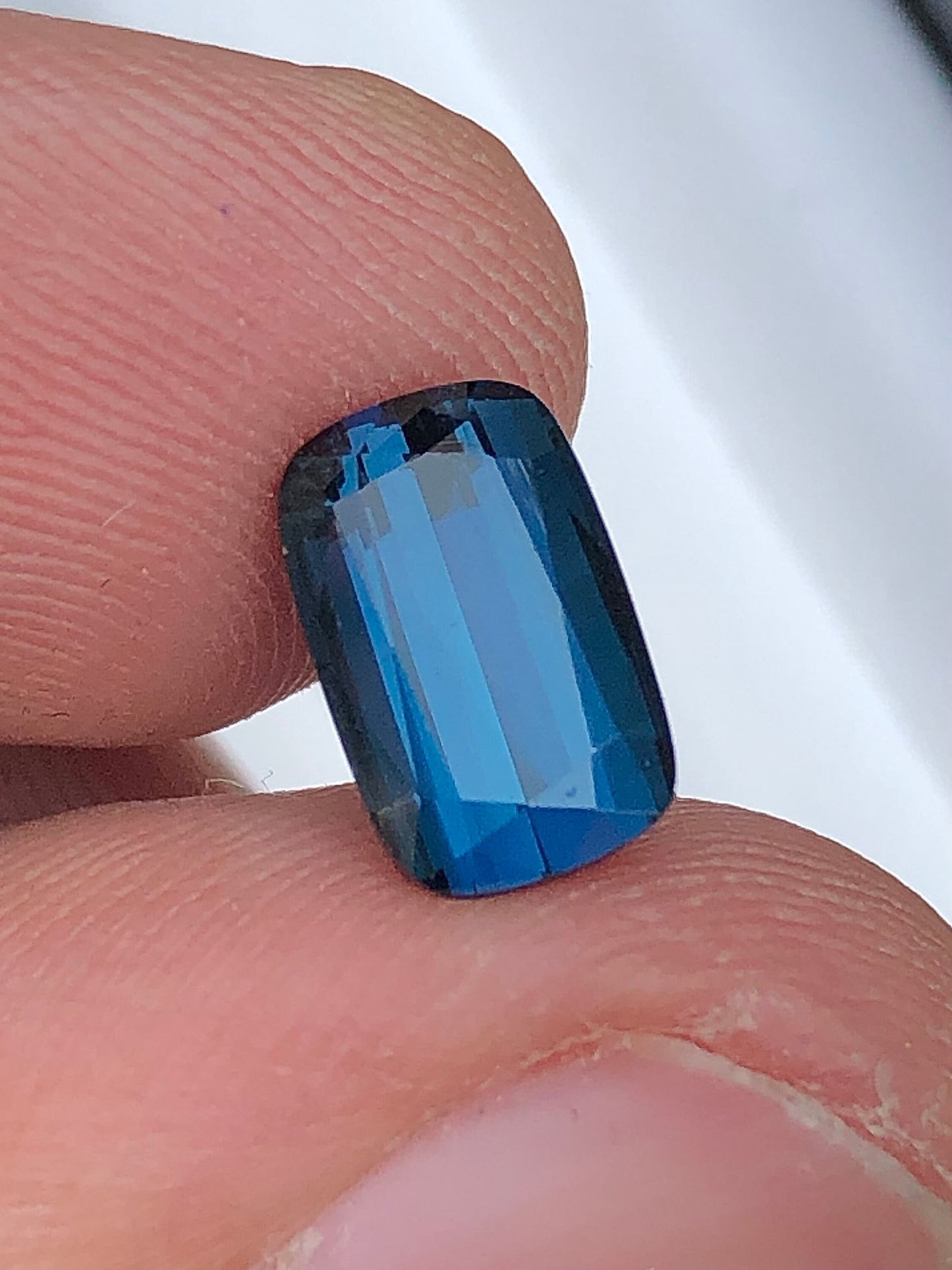 Ink blue tourmaline 2.45 carat