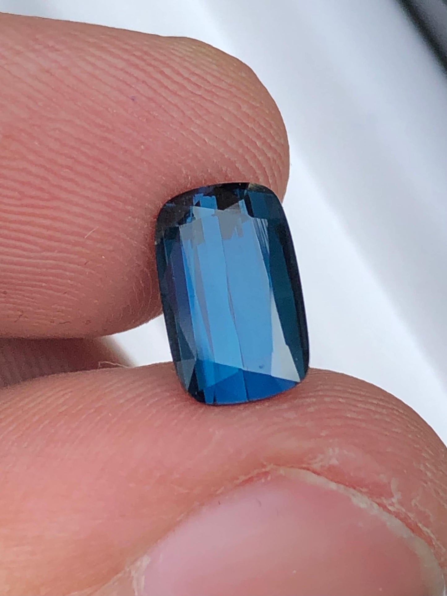 Ink blue tourmaline 2.45 carat