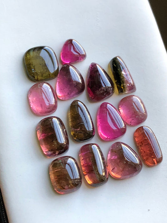 Pink tourmaline cabochon lot 47.40 carats