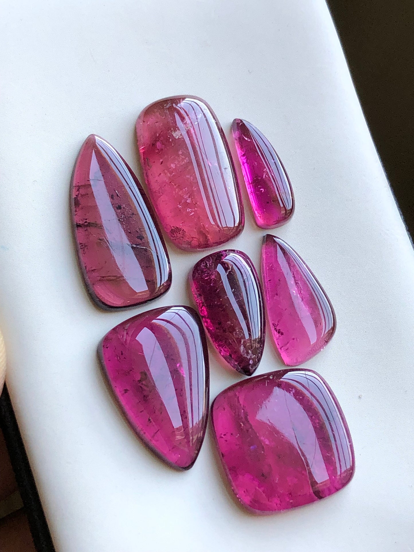 Pink tourmaline cabochons lot 60.60 carats