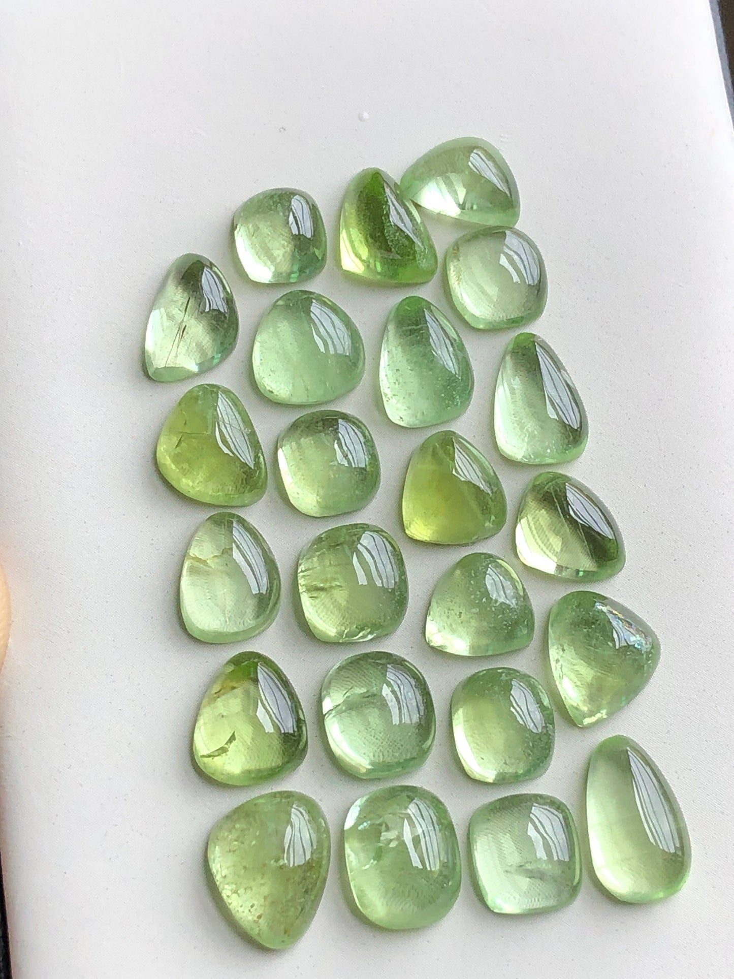 Natural peridot cabochons 56.70 carats