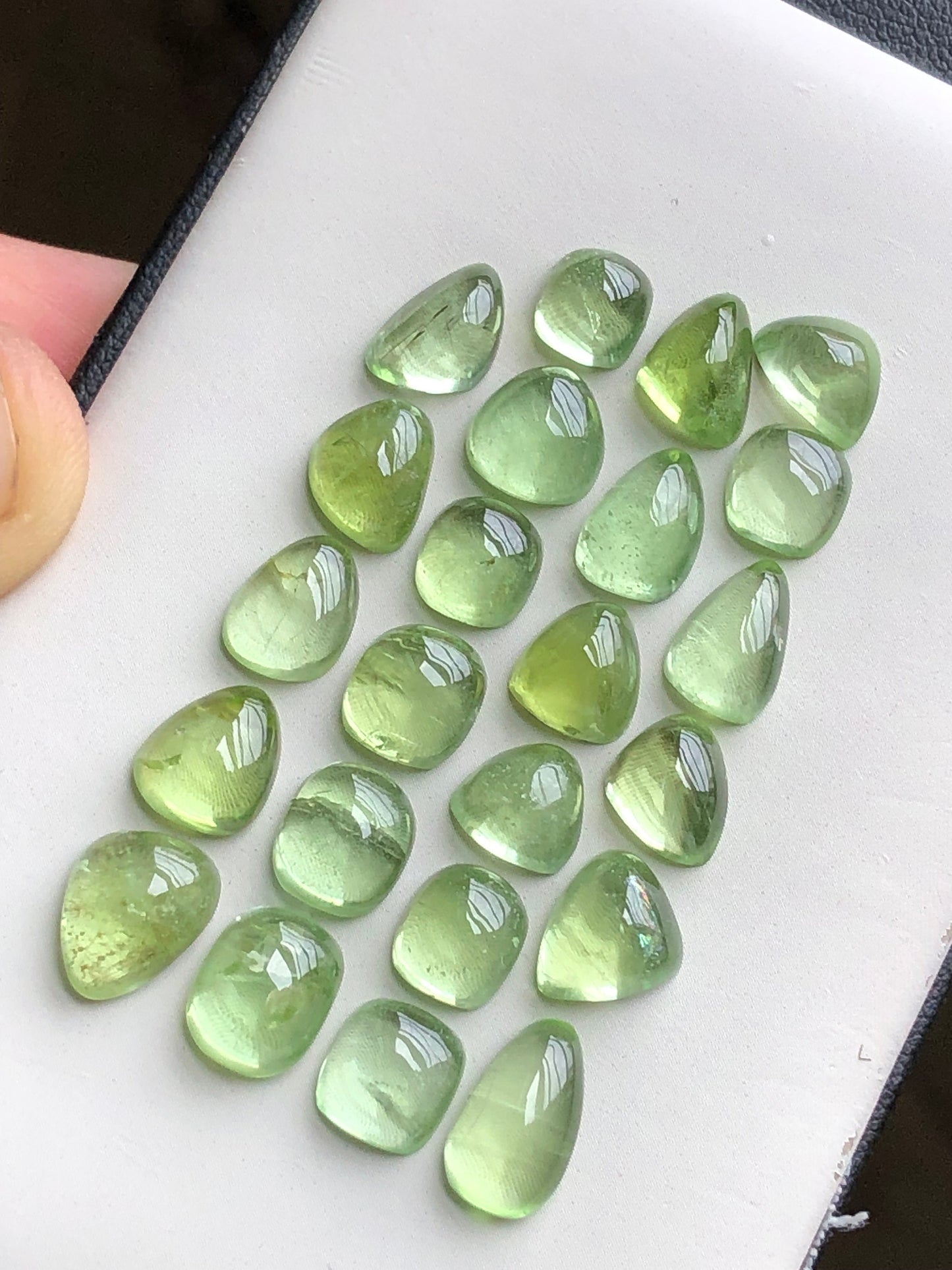 Natural peridot cabochons 56.70 carats