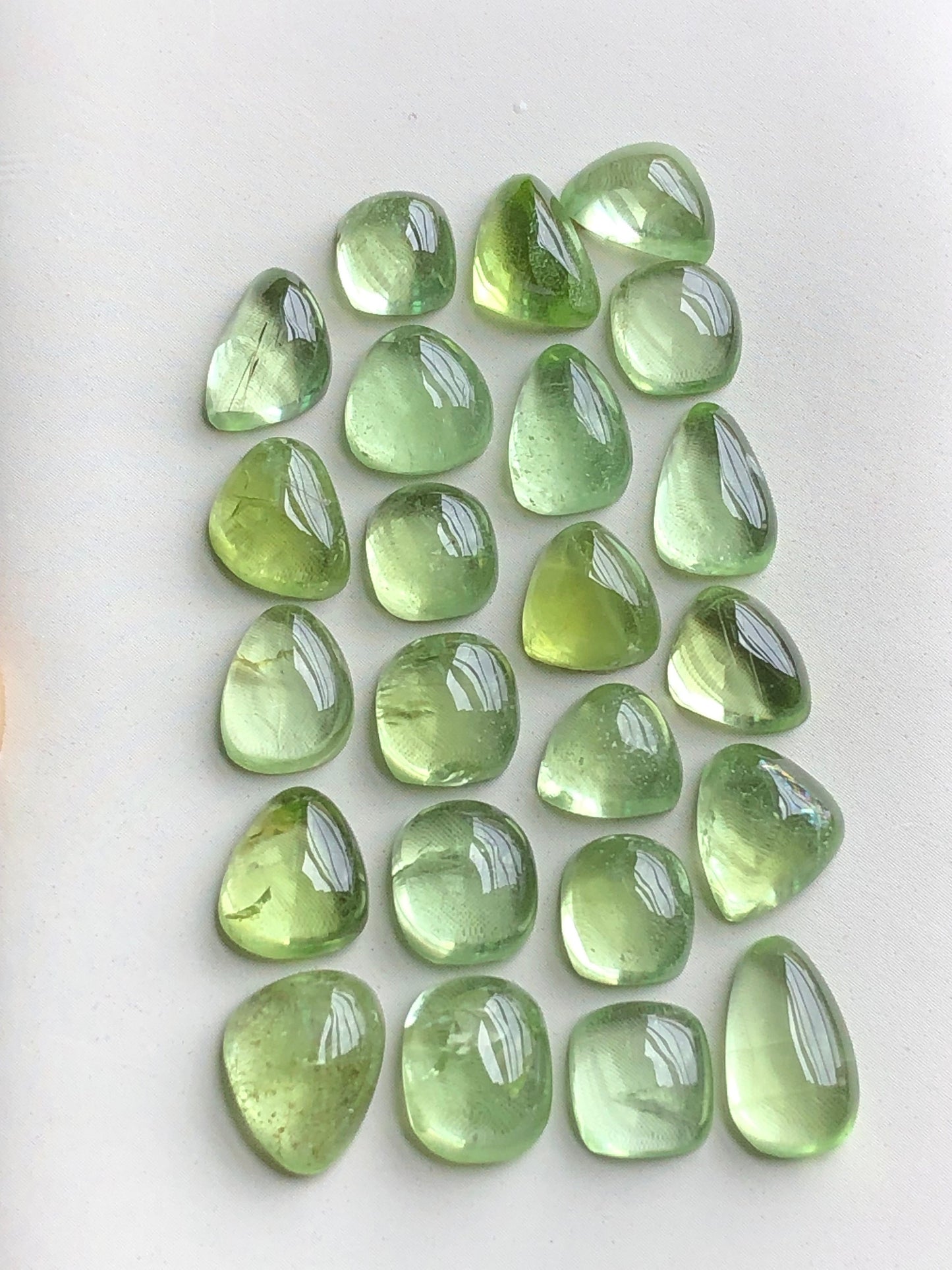 Natural peridot cabochons 56.70 carats