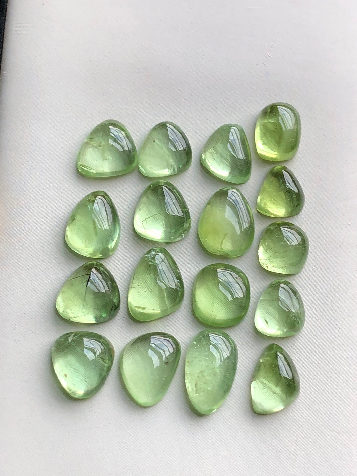 Natural peridot cabochons 50 carats