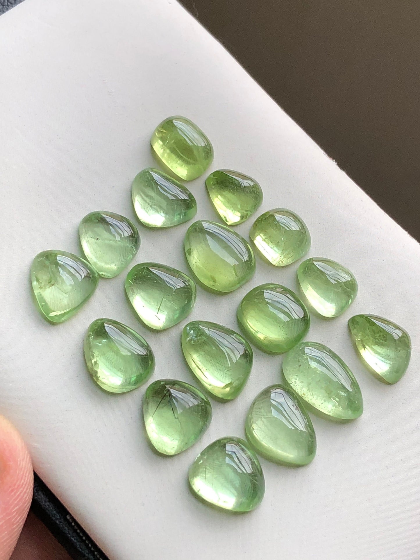 Natural peridot cabochons 50 carats