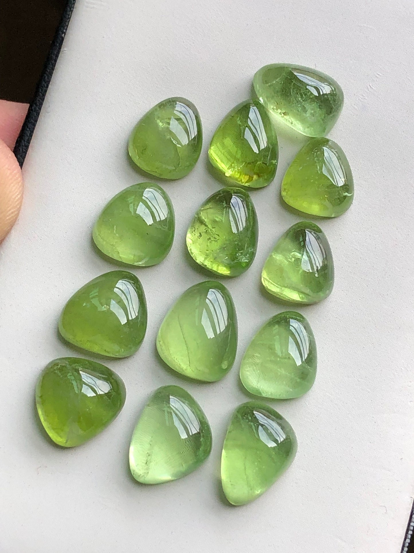 Natural peridot cabochons 72.50 carats