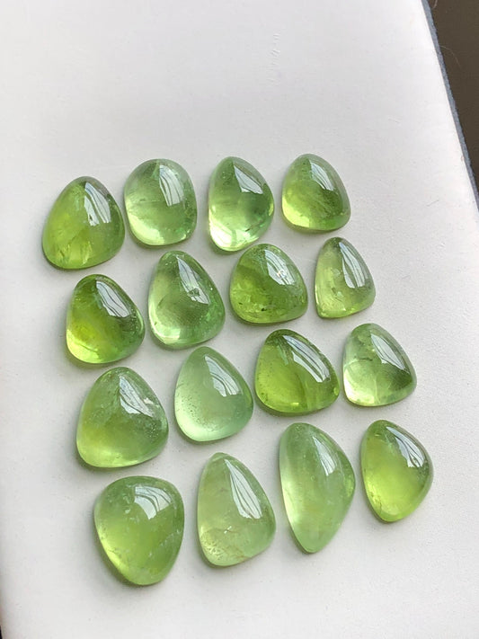 Natural peridot cabochons 57.90 carats