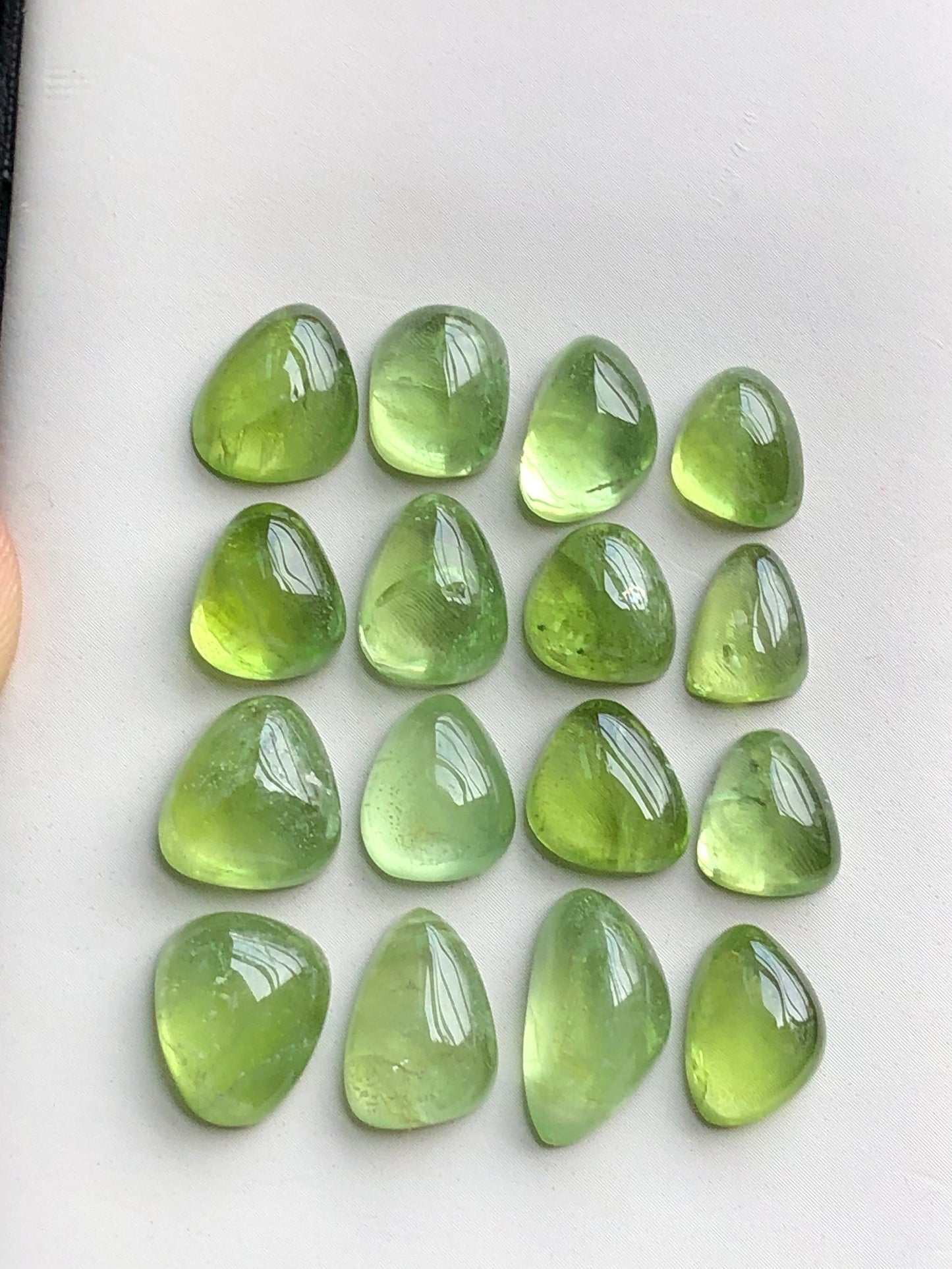 Natural peridot cabochons 57.90 carats