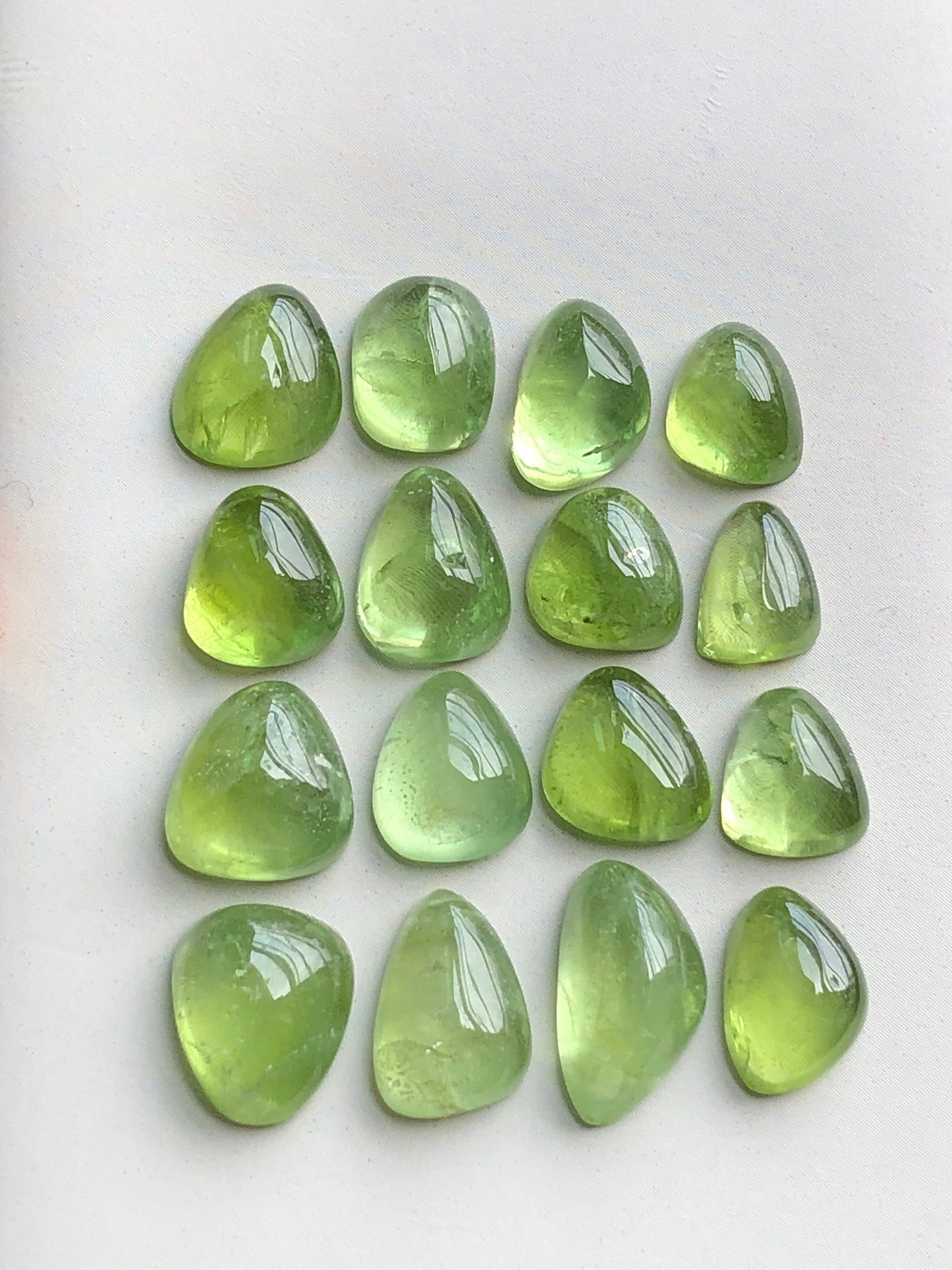 Natural peridot cabochons 57.90 carats