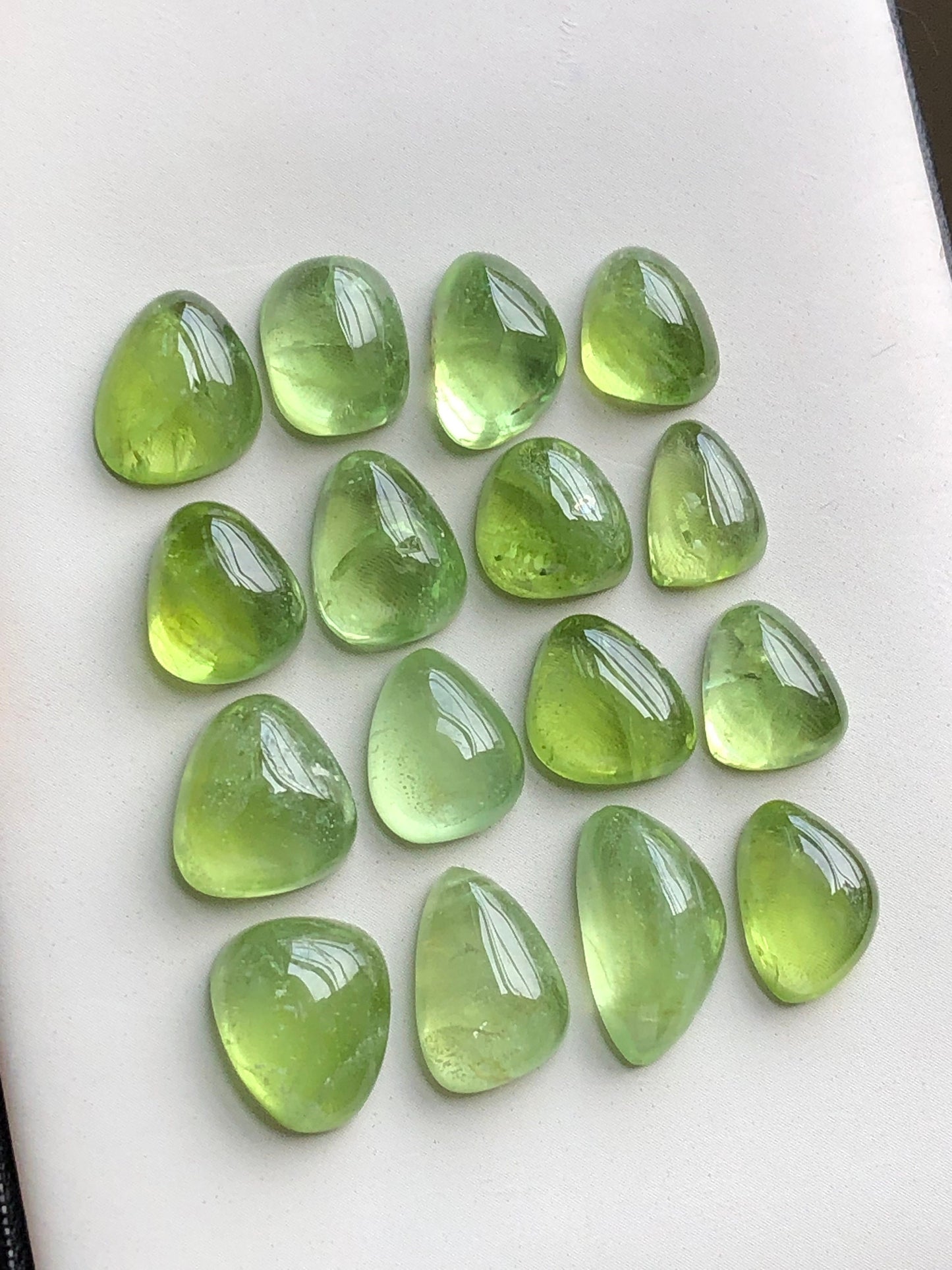 Natural peridot cabochons 57.90 carats