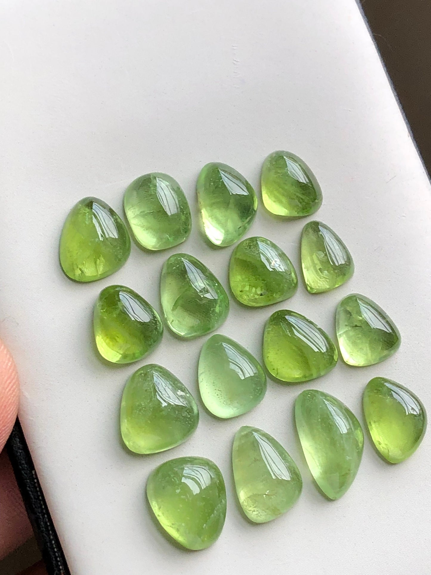 Natural peridot cabochons 57.90 carats