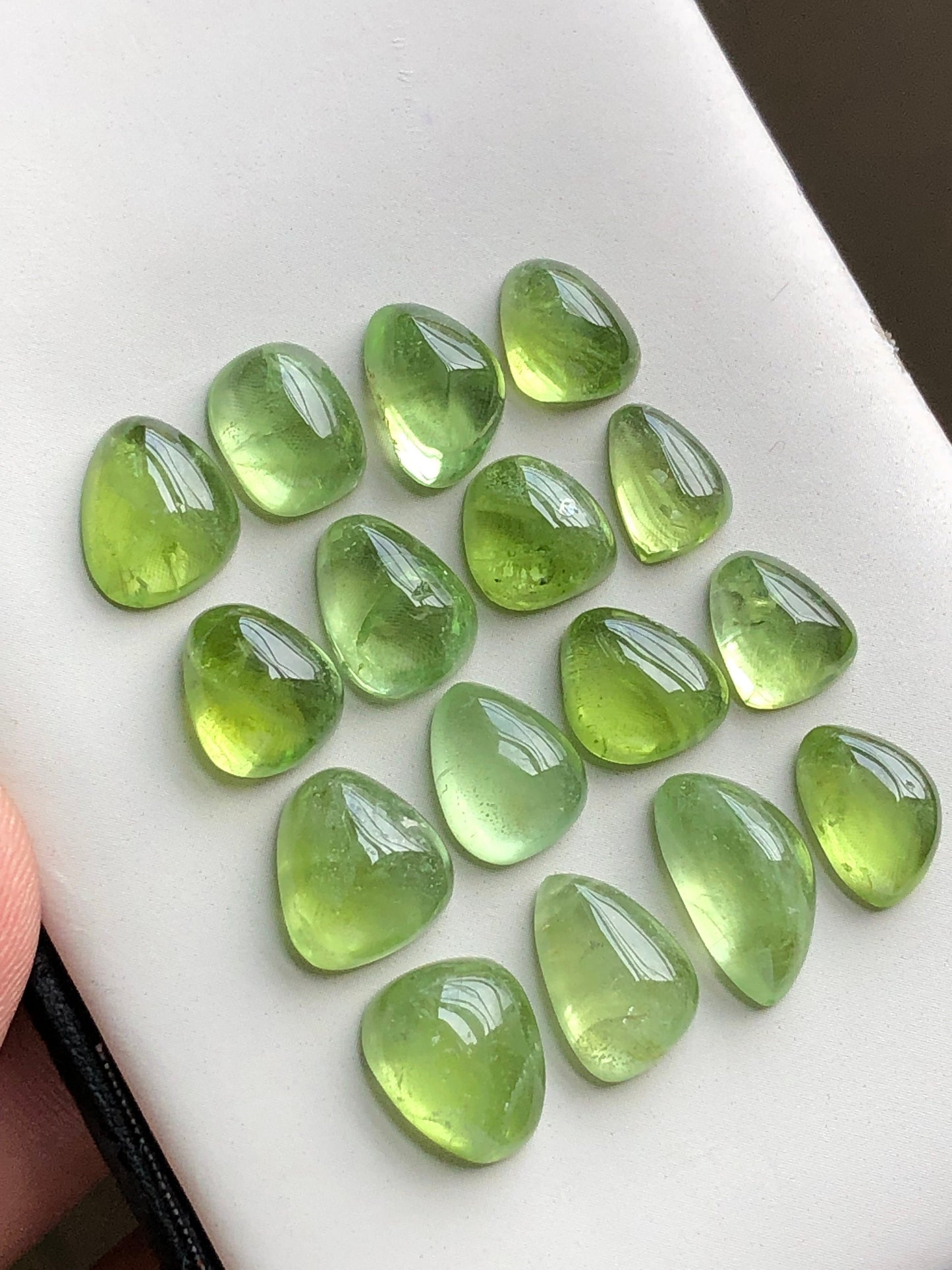 Natural peridot cabochons 57.90 carats