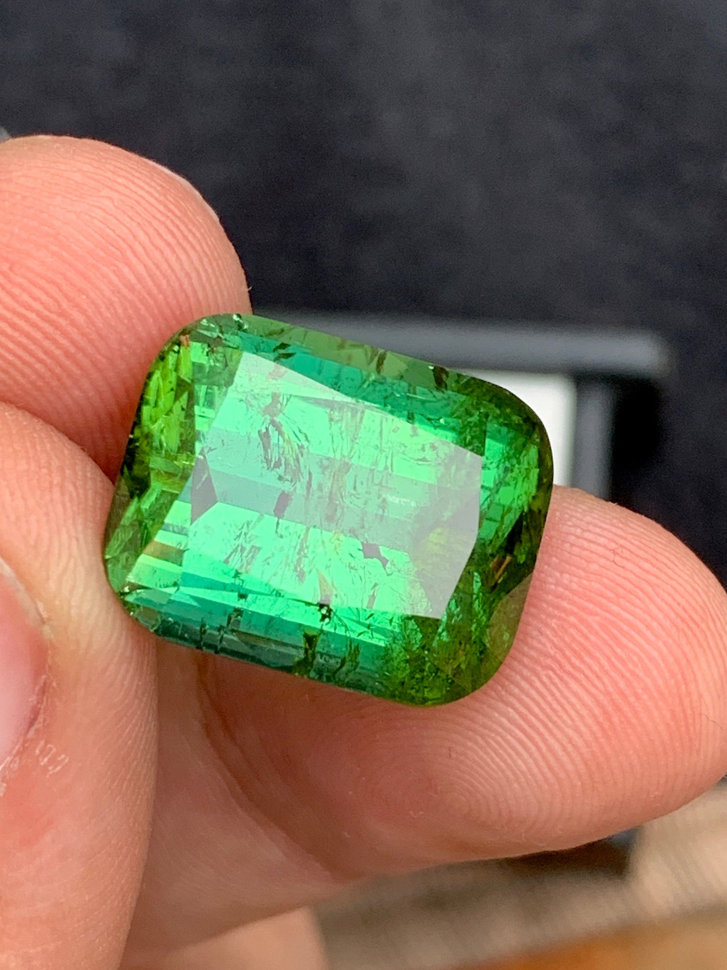 Green tourmaline 22 carat