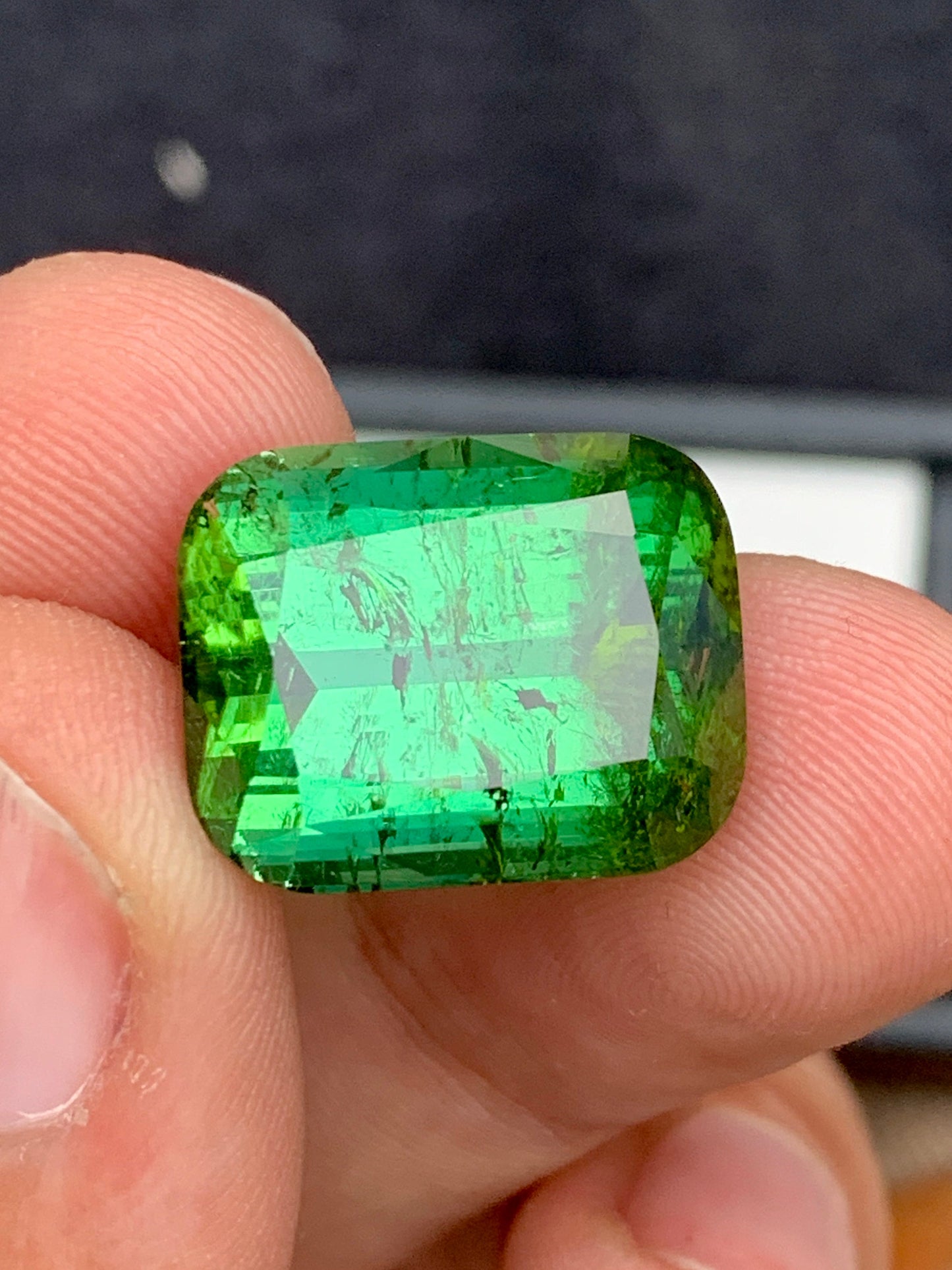 Green tourmaline 22 carat