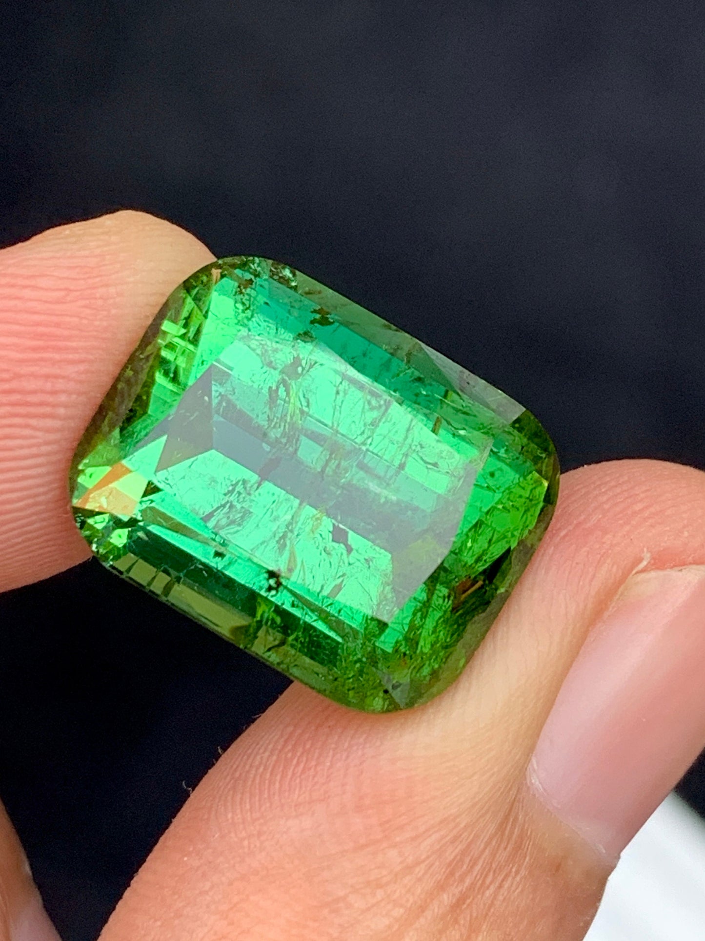 Green tourmaline 22 carat