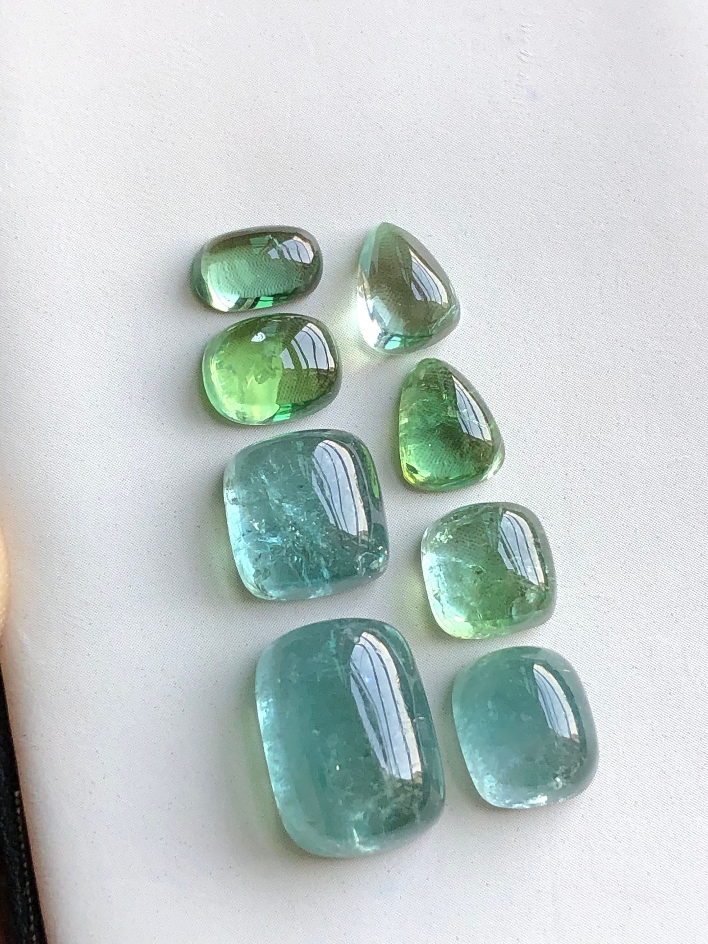 Natural tourmaline cabochons 35 carats