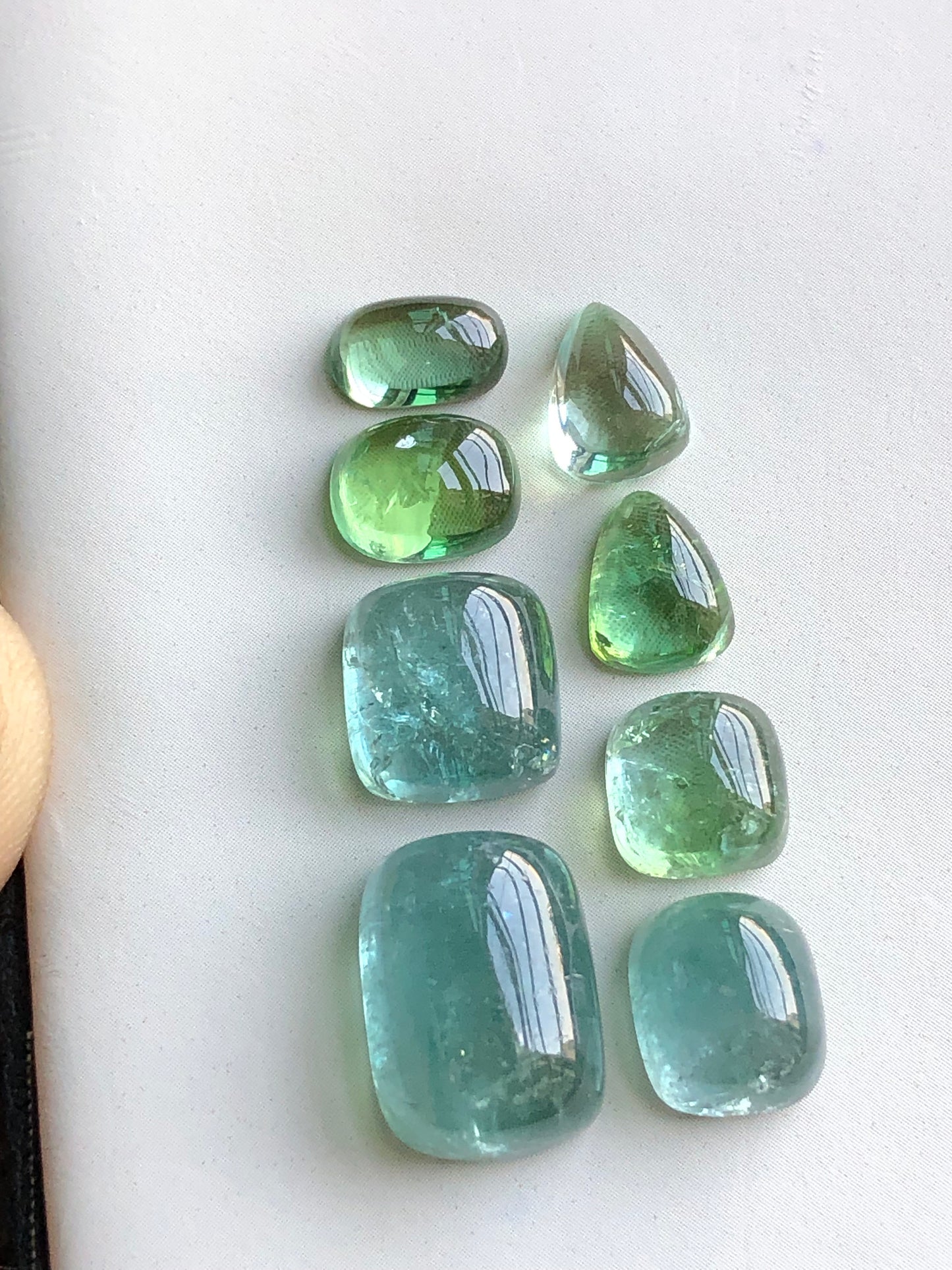 Natural tourmaline cabochons 35 carats