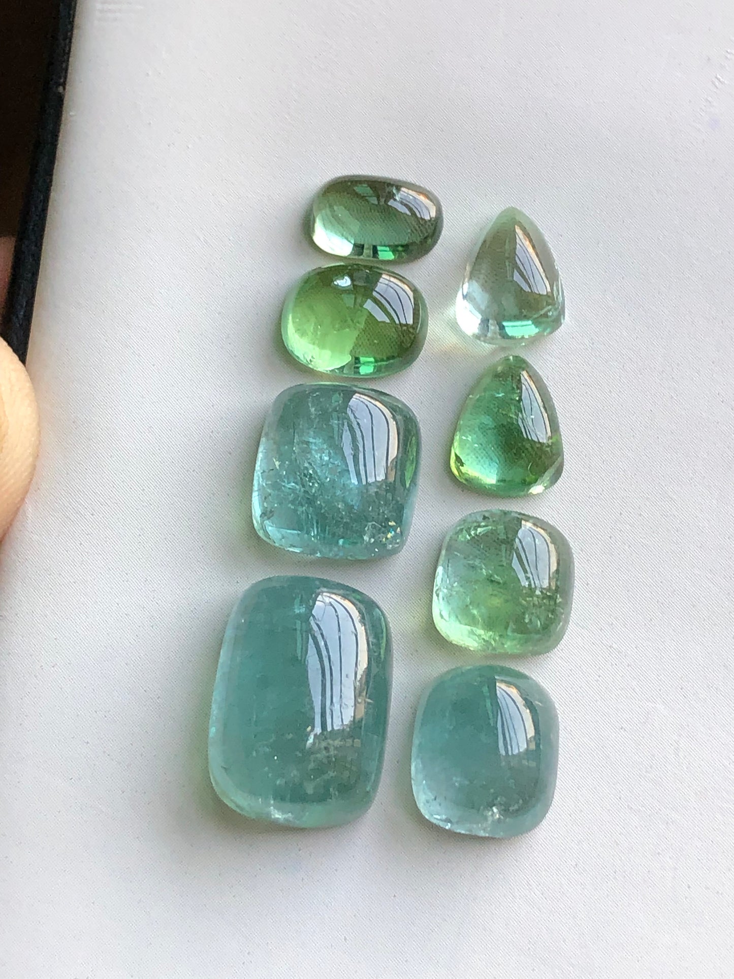 Natural tourmaline cabochons 35 carats