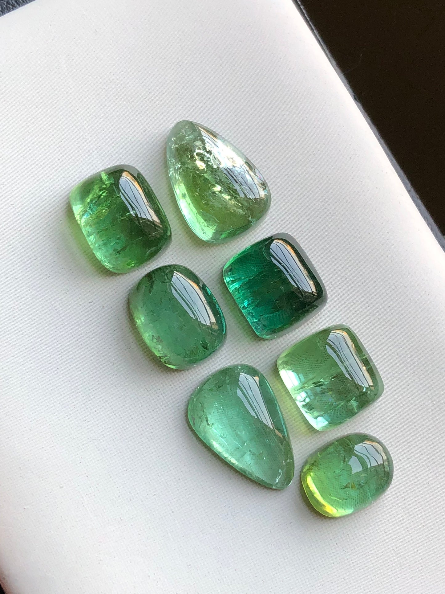 Natural tourmaline cabochons 37.90 carats