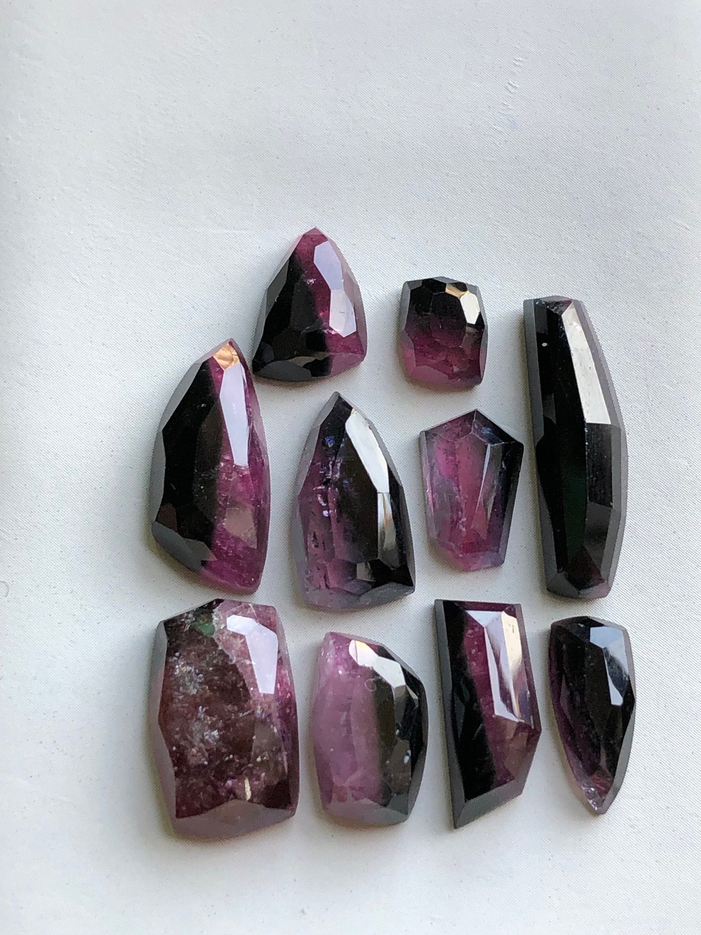 47 carats natural tourmaline rosecuts available for sale