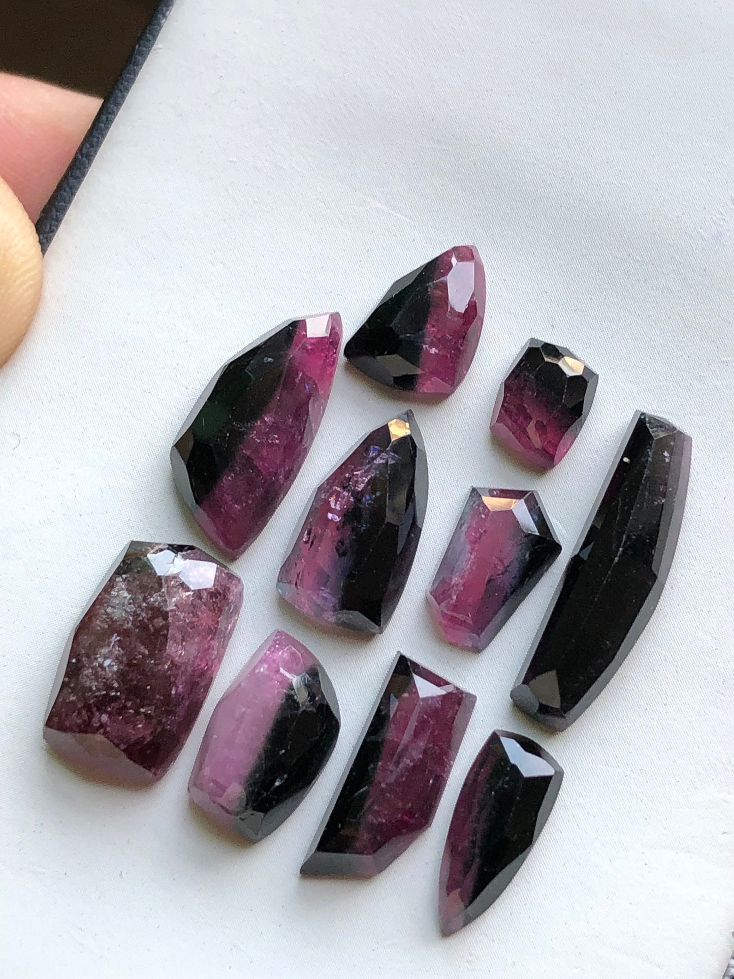 47 carats natural tourmaline rosecuts available for sale