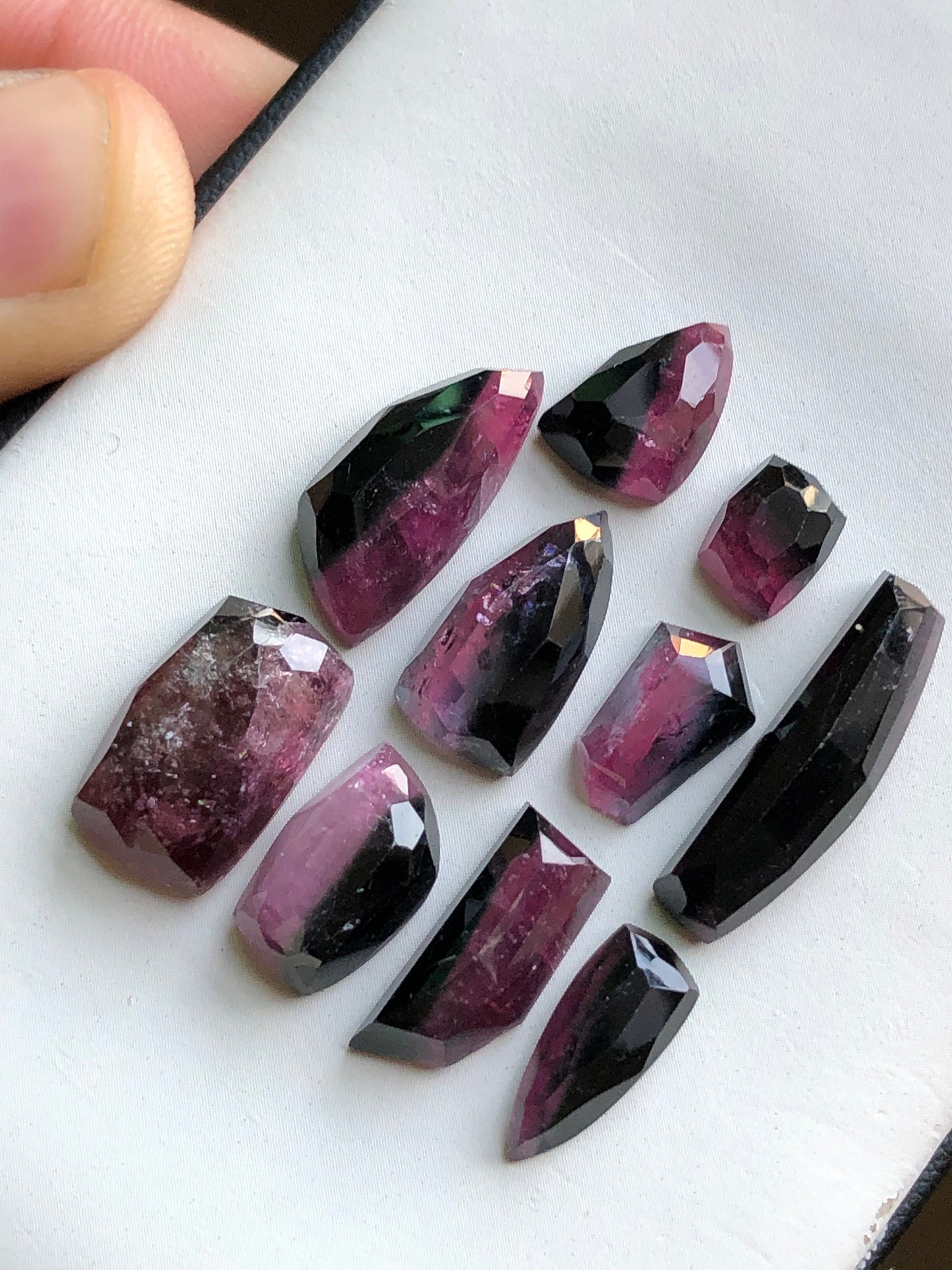 47 carats natural tourmaline rosecuts available for sale