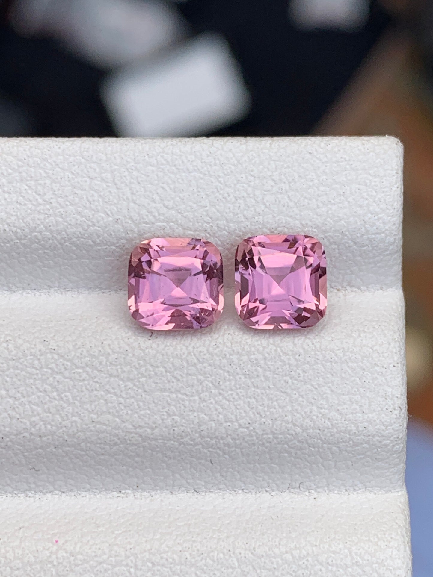 Pink tourmaline pair 2.95 carats