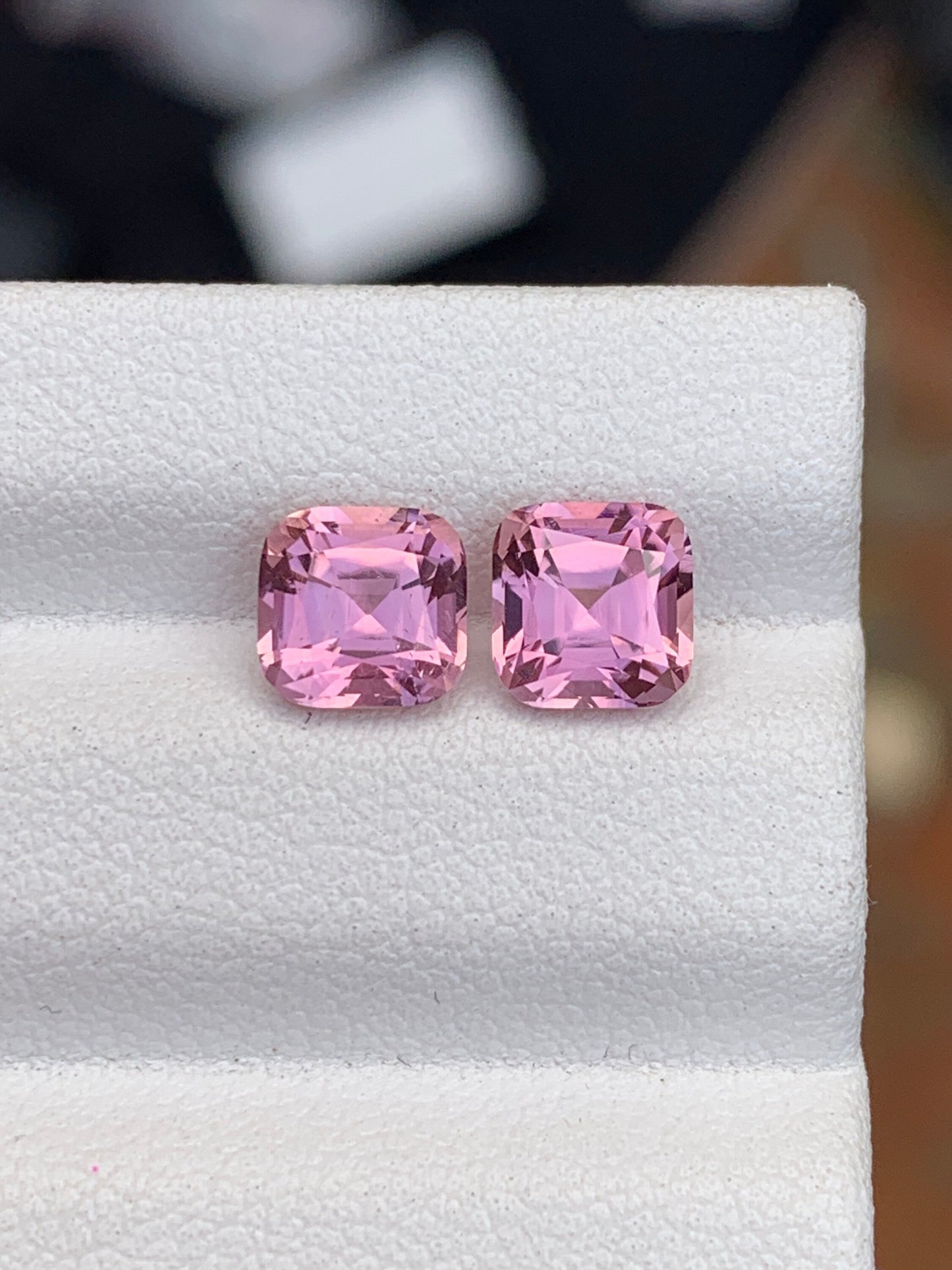 Pink tourmaline pair 2.95 carats