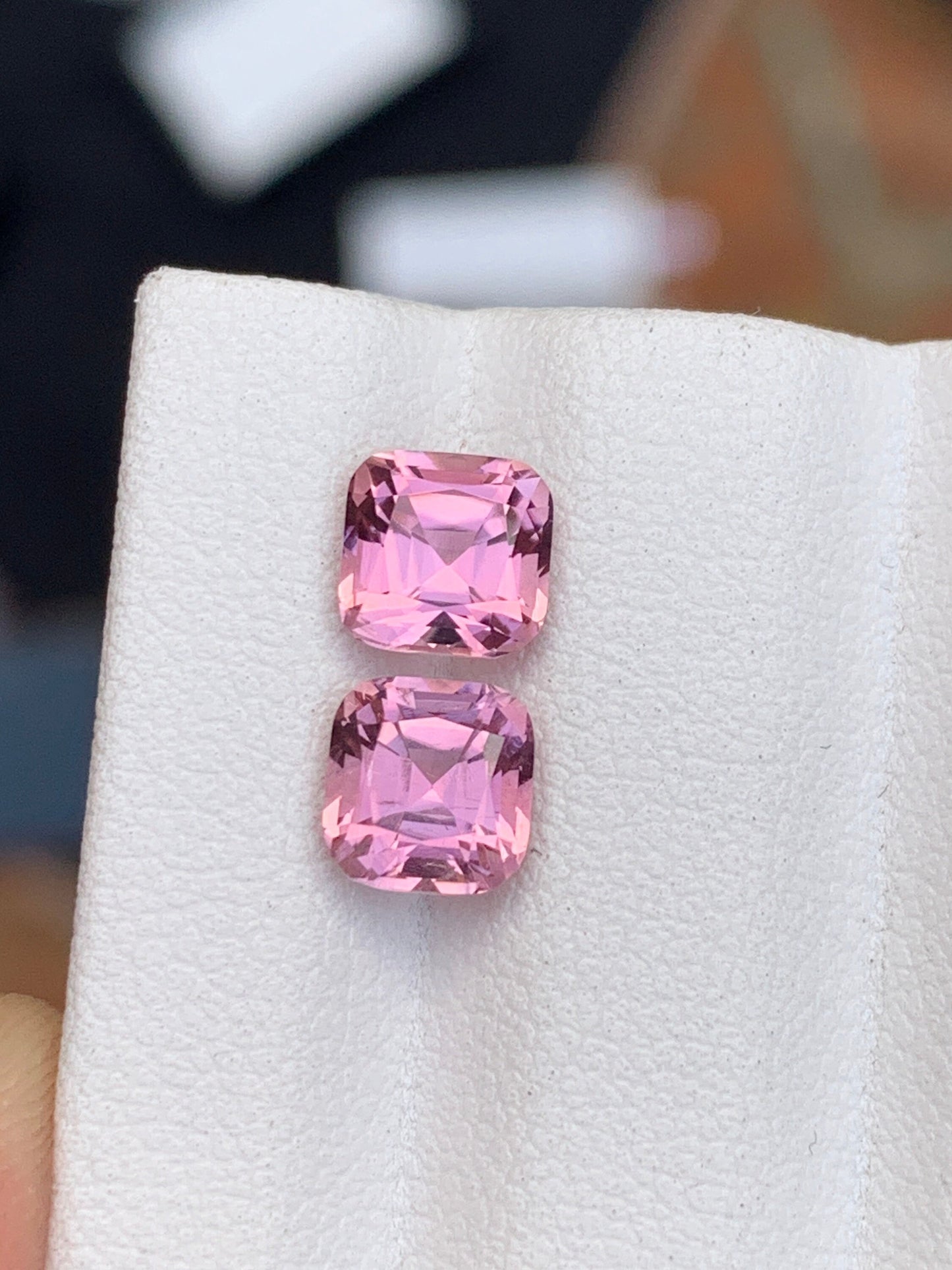 Pink tourmaline pair 2.95 carats