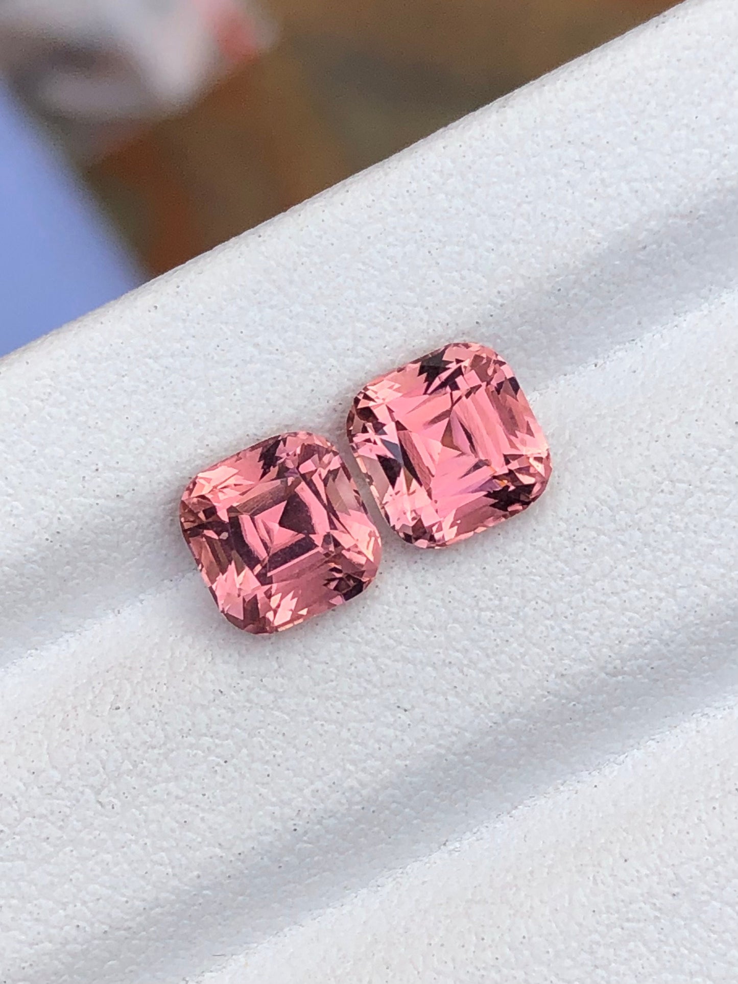 Pink tourmaline pair 2.90 carats