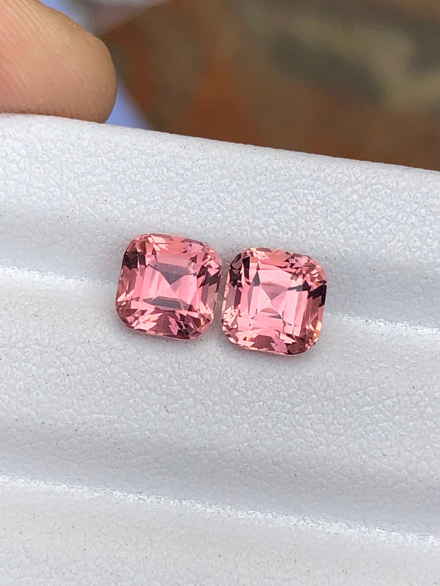 Pink tourmaline pair 2.90 carats