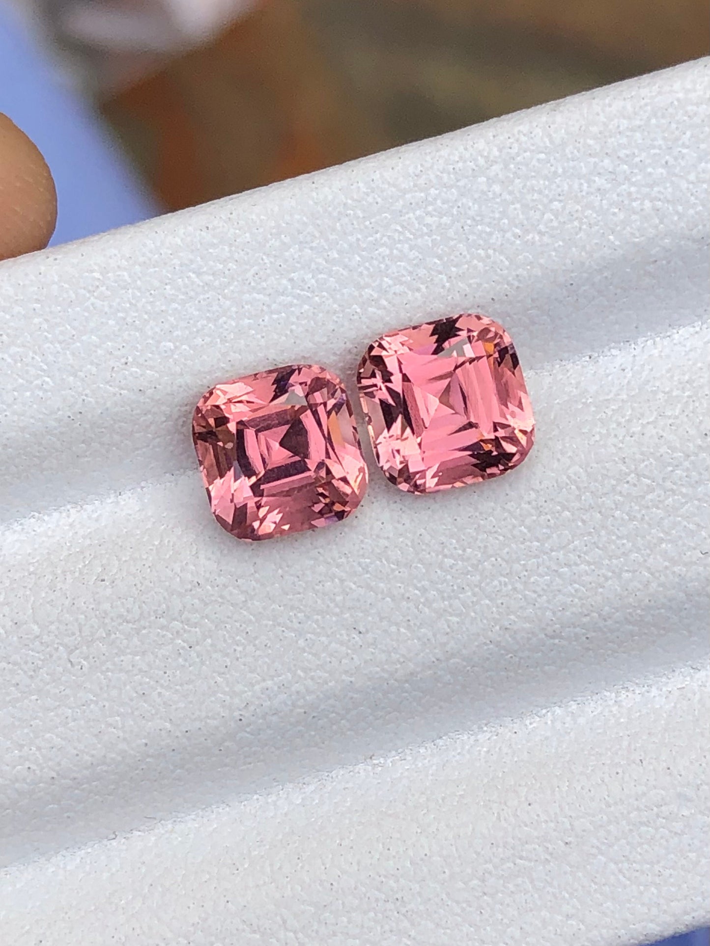 Pink tourmaline pair 2.90 carats