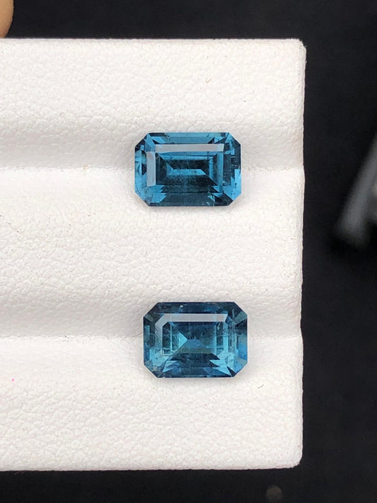 Blue tourmalines 3.25 carats