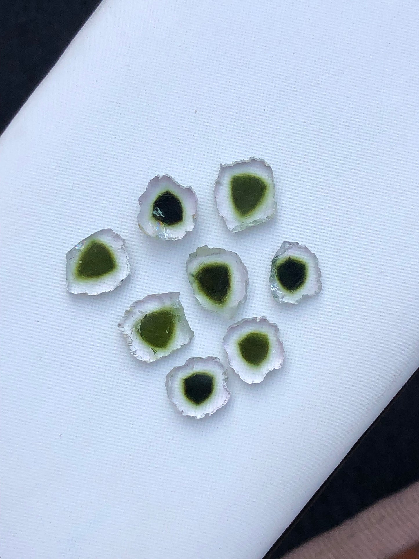 Natural tourmaline slices 6.80 carats