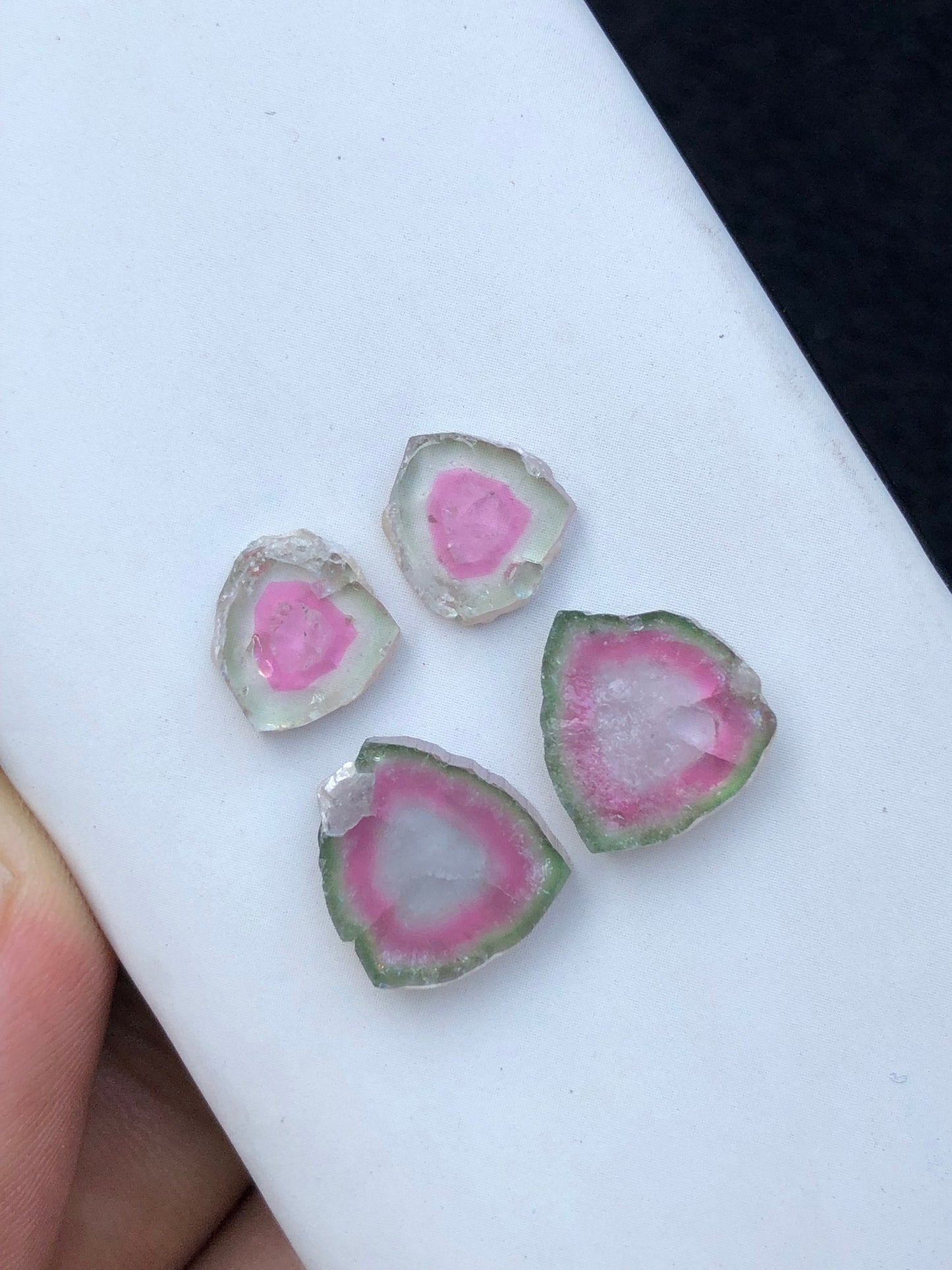 Natural tourmaline slices pairs 16.70 carats