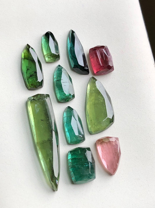 Natural tourmaline rose cuts 32.80 carats