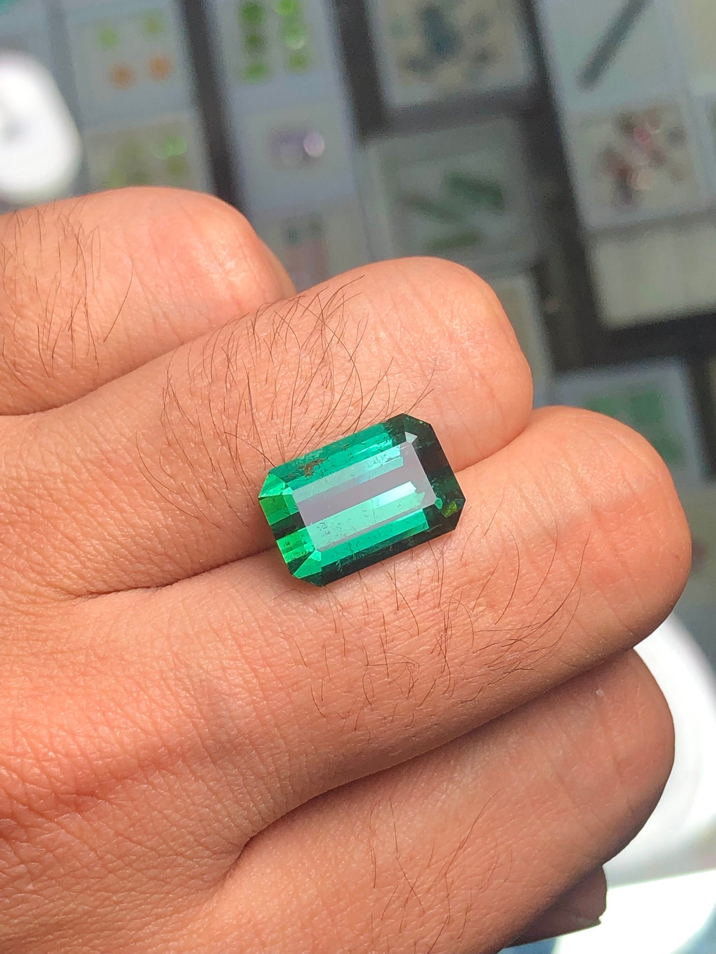 Green tourmaline 8.9 carat