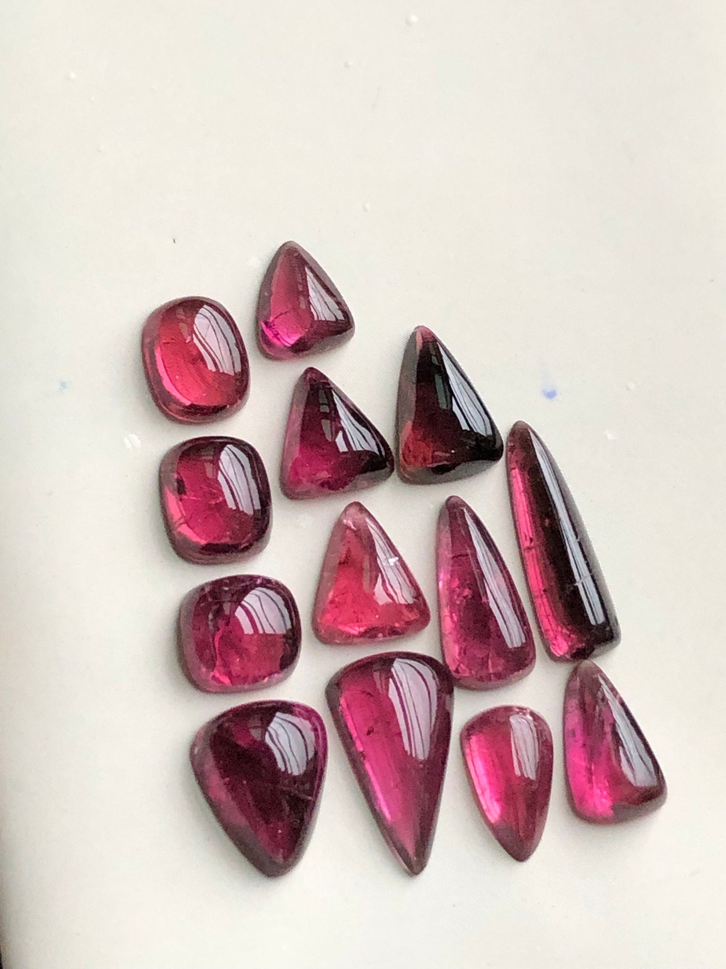 Pink tourmaline cabochons lot 23.30 carats