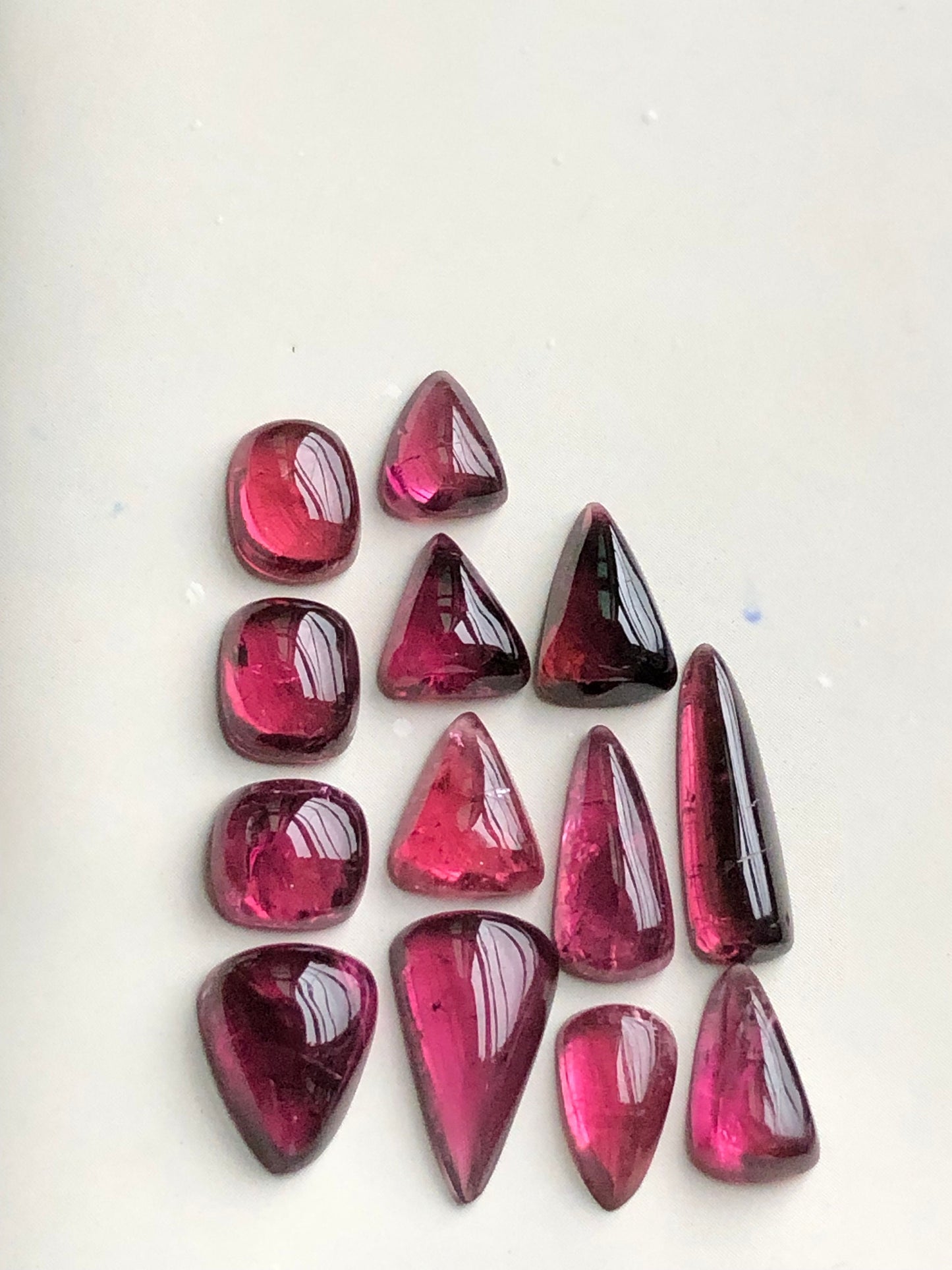 Pink tourmaline cabochons lot 23.30 carats