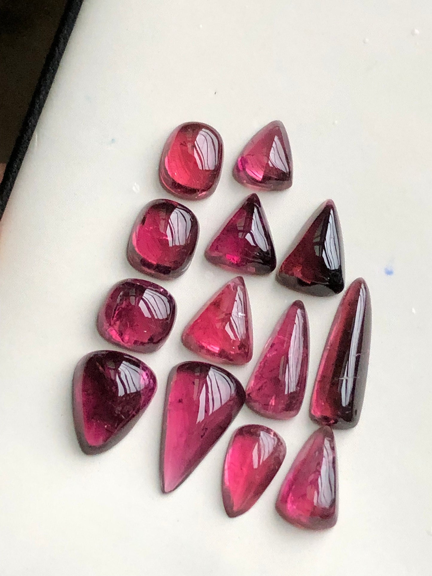 Pink tourmaline cabochons lot 23.30 carats